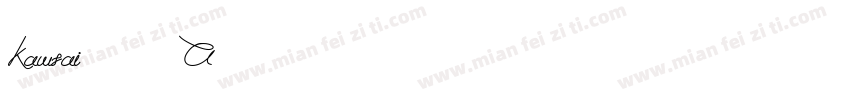 Kawsai-26 A字体转换